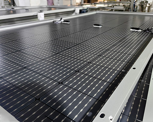 Producción de paneles solares