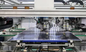 Fixação de espaçamento na produção de painéis solares